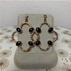 Banana Republic gold Quatre foil Alhambra earrings